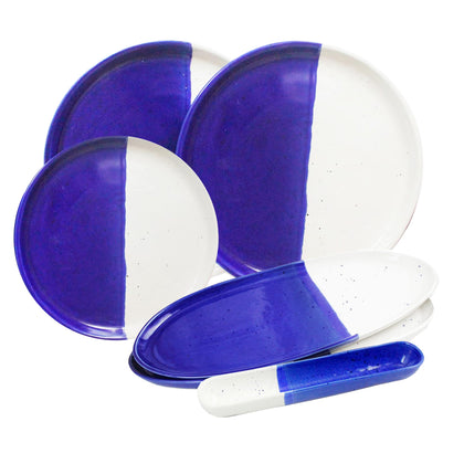Blue White Two Tone