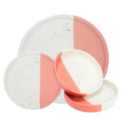 Two-Tone Salmon - White