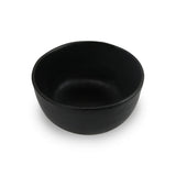roro Stylish Ceramic Stoneware Hand-Molded Matte Black Sauce and Condiment Bowls, Set of 4