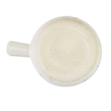 roro Light Crackled Speckled Semi Matte White Ceramic Coffee & Latte Cup, 10 oz