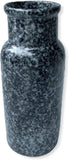 roro 8-Inch Ceramic Milk Jug Vase, Granite Black Finish