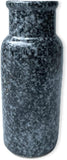 roro 8-Inch Ceramic Milk Jug Vase, Granite Black Finish