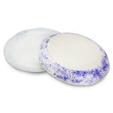 roro 10.5-inch Ceramic Dinner Plate with Rustic Blue Texture and White-Blue Reactive Glaze