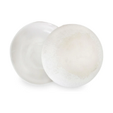 Ceramic Stoneware Hand-Molded Rustics Bowl, White color Set of 2