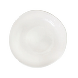 Ceramic Stoneware Hand-Molded Rustics Bowl, White color Set of 2
