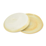 roro Ceramic Stoneware Organic Style 7 Inch Brown Sandwich and Dinner Plates, Set of 2