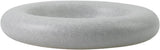 roro Ceramic Granite Grey Donut Shape Decorative Plate, 7 Inch, Stoneware, Dishwasher Safe