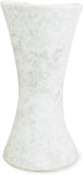 roro Handmade Rustic 5 inch Rustic White Classic Ceramic, Small Houglass Shaped Vase