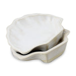 roro White Ceramic Canape Plate, Set of 2
