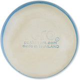 roro Coral Blue Ceramic Sipper Cups (Set of 2) - Hand Molded 8 oz Speckled Stoneware