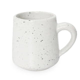 roro Matte White Speckled Ceramic Sipper Cups, 10 oz (Set of 2)