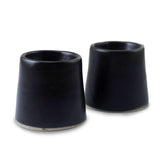 roro Black Matte Ceramic Egg Toppers, Set of 2