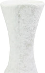 roro Handmade Rustic 5 inch Rustic White Classic Ceramic, Small Houglass Shaped Vase