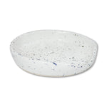 roro Ceramic Stoneware Hand-Molded Speckled Spotted Spoon Rests (Spoon Rest x 2, Lunar White)
