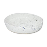 roro Ceramic Stoneware Hand-Molded Speckled Spotted Spoon Rests (Spoon Rest x 2, Lunar White)