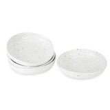 roro 5 Inch Handmade Ceramic Small Bowl, Glossy White Speckled