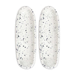 roro Ceramic Stoneware Speckled Spotted Olive Trays - Set of 2