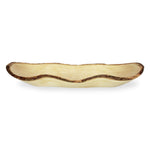roro Natural Long Tray with Bark Edge Made from Sustainable Wood, 17" L