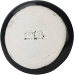roro 5 Inch Ceramic Handmade Canape Plates, Glossy Black Speckled Set of 4