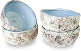 3.5 Inch Handmade Coral Stoneware Sauce Bowls - Set of 4