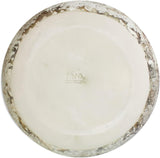 roro Modern Handmade Ceramic Centerpiece Bowl, 12 Inch Rustic Antique with Reactive Blue Inside