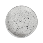roro Ceramic Stoneware Hand-Molded Speckled Spotted Spoon Rests (Spoon Rest x 2, Lunar White)
