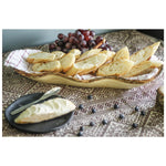 roro Natural Long Tray with Bark Edge Made from Sustainable Wood, 17" L