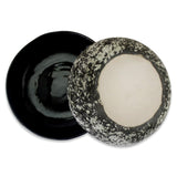 roro Ceramic Stoneware Hand-Molded Rustics Bowl, Black color Set of 2