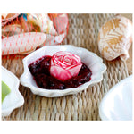 roro White Ceramic Canape Plate, Set of 2