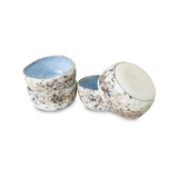 3.5 Inch Handmade Coral Stoneware Sauce Bowls - Set of 4