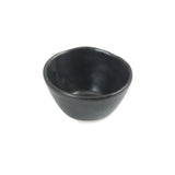 roro Handmade Matte Black Ceramic Conical Sauce Bowls - 3 Ounce, Set of 4, Elegant Artisan Crafted Dishes for Dips, Spices, and Condiments, Lead-Free and Cadmium-Free