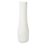 roro Handmade Rustic 12-Inch White Classic Stoneware Decorative Vase - Ceramic Antique Farmhouse Pottery