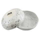 roro Handmade Speckled Ceramic Pasta Bowls Set of 2 in Lunar Speckled White - 8" Hand-Molded Modern Rustic Minimalist | Microwave, Oven & Dishwasher Safe | Ideal for Pasta, Dinner, Salads
