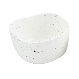 roro Handcrafted 4.5" Ceramic Miso | Rice Bowls, Set of 2 - White Matte Speckled Stoneware - Perfect for Soups
