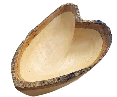 12 Inch Hand-Carved Mango Wood Heart-Shaped Bowl rorodecor.myshopify.com